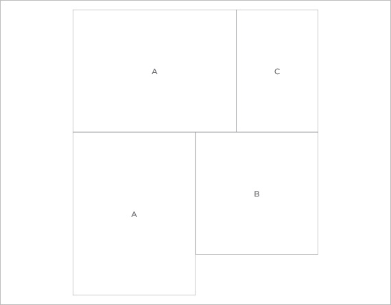 Natural Stone Flooring Tiling Layout - 3 Size Modular D